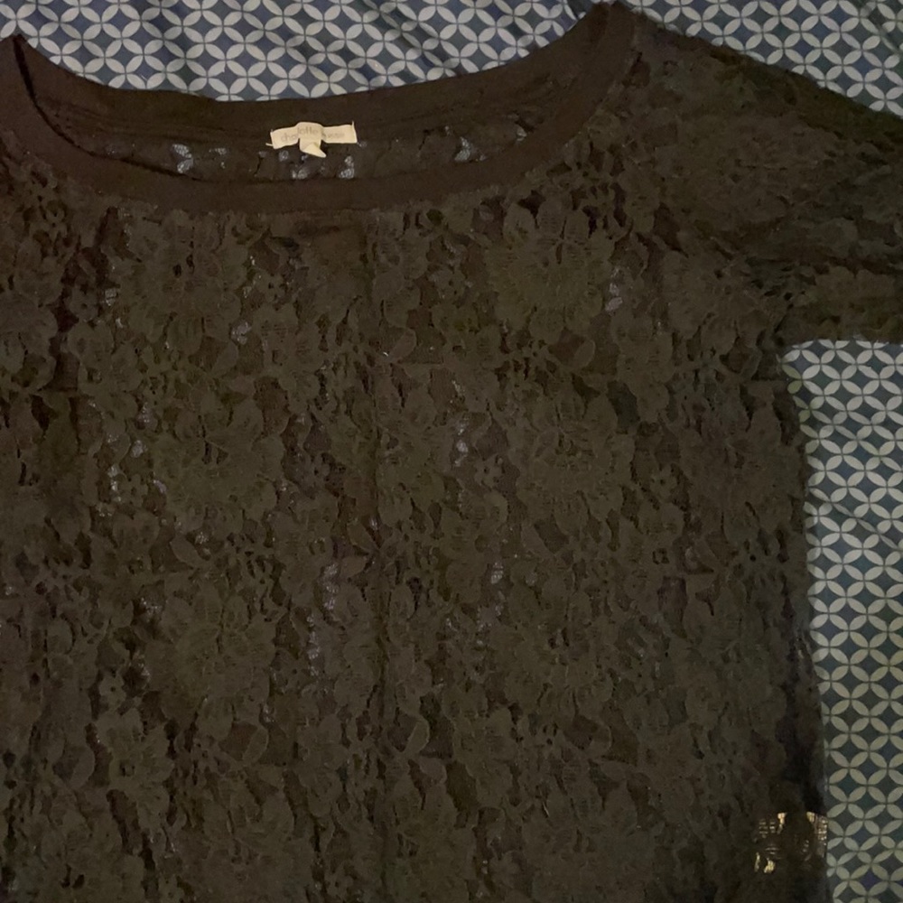 floral lace shirt
